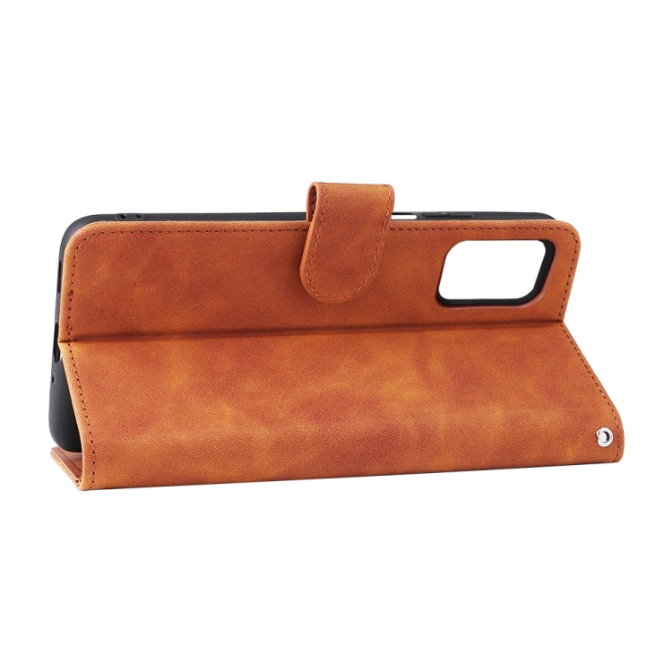 For UMIDIGI A11S Skin Feel Magnetic Buckle Leather Phone Case