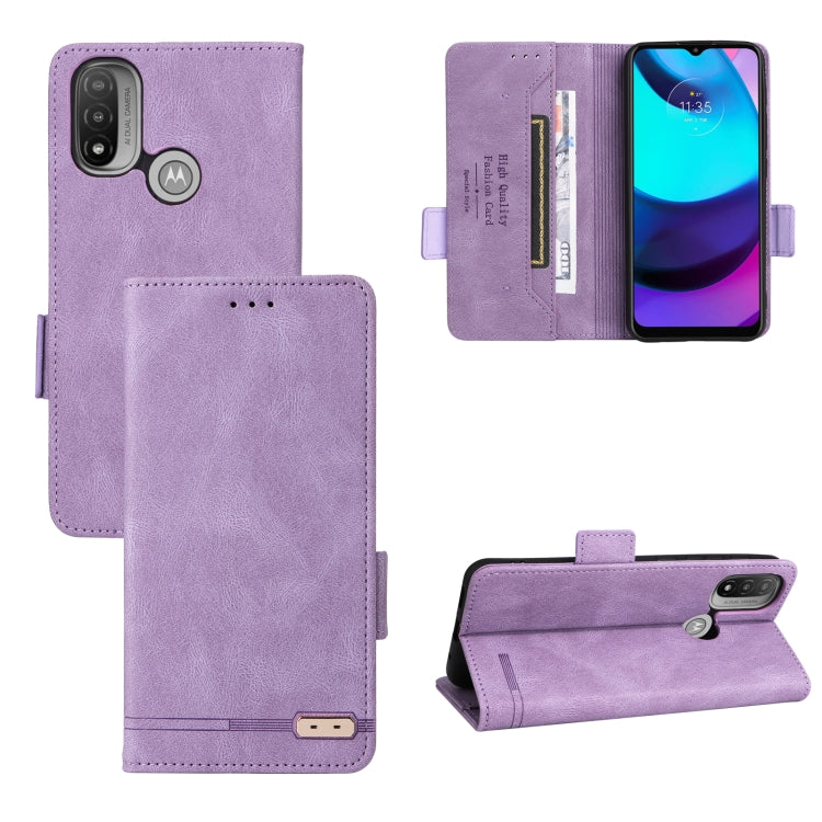 For Motorola Moto E20 / E40 Magnetic Clasp Leather Phone Case
