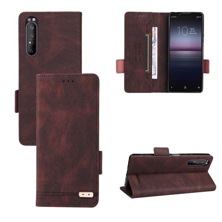 For Sony Xperia 1 II Magnetic Clasp Leather Phone Case
