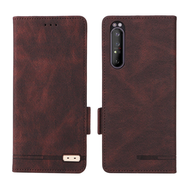 For Sony Xperia 1 II Magnetic Clasp Leather Phone Case