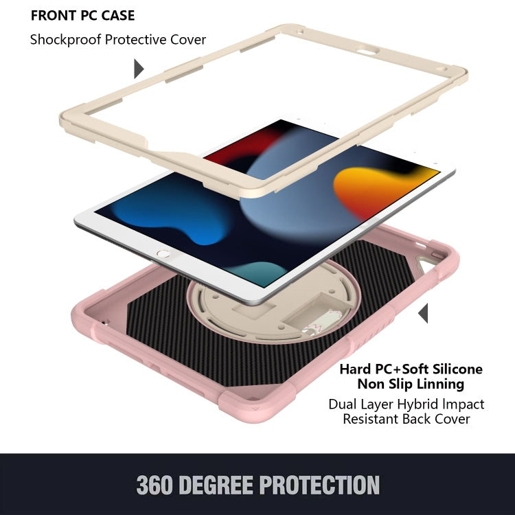 For iPad 10.2 2021 / 2020 / 2019 PC + Silicone Combination Tablet Case
