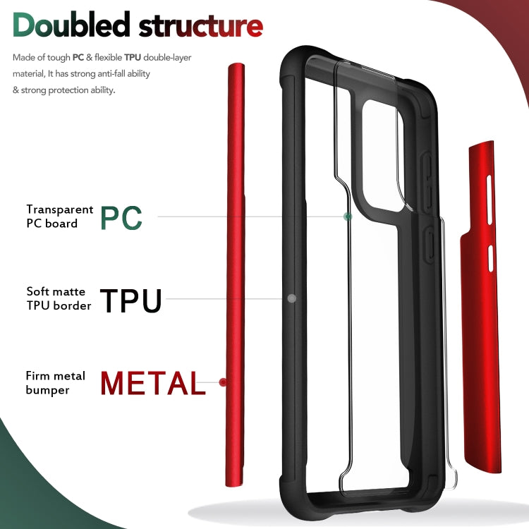 For Samsung Galaxy A33 5G Iron Man Series Metal PC + TPU Phone Case