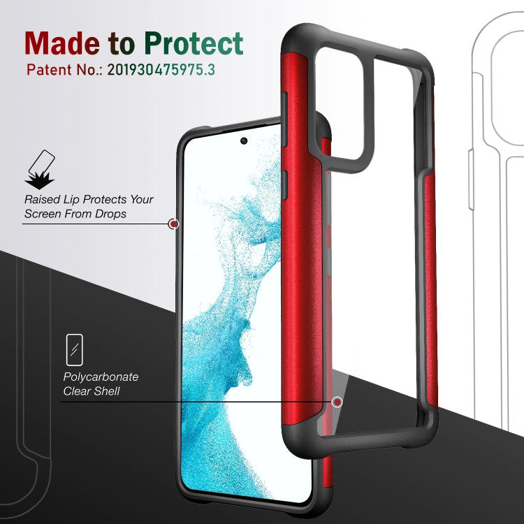 For Samsung Galaxy A73 Iron Man Series Metal PC + TPU Phone Case