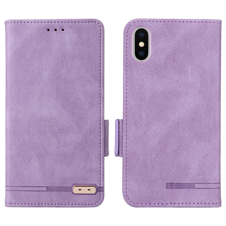 For iPhone X / XS Magnetic Clasp Leather Phone Case