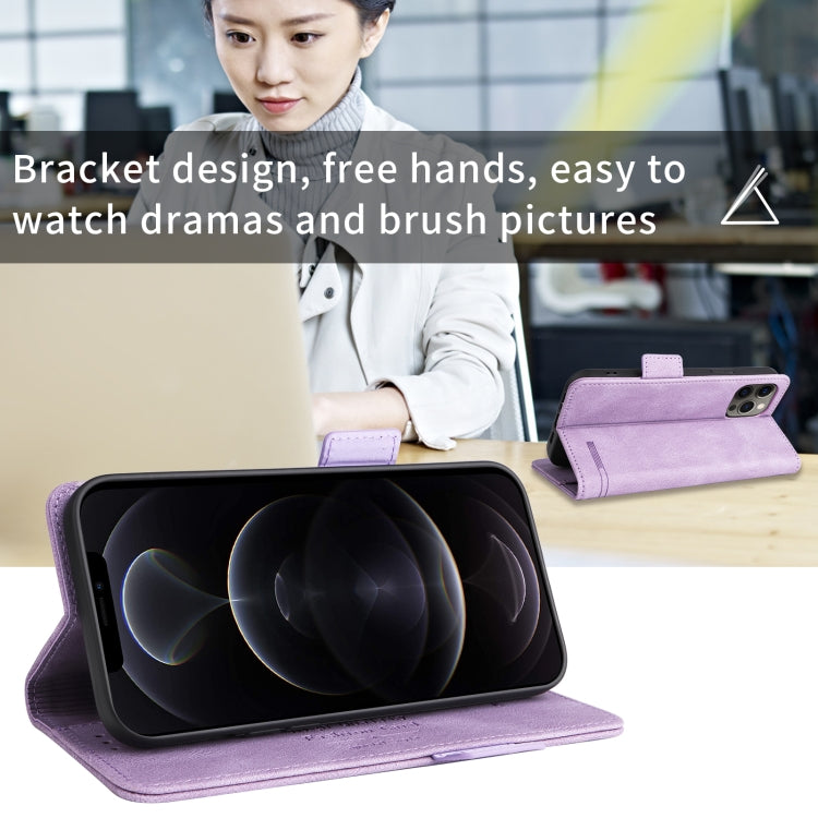 For iPhone X / XS Magnetic Clasp Leather Phone Case