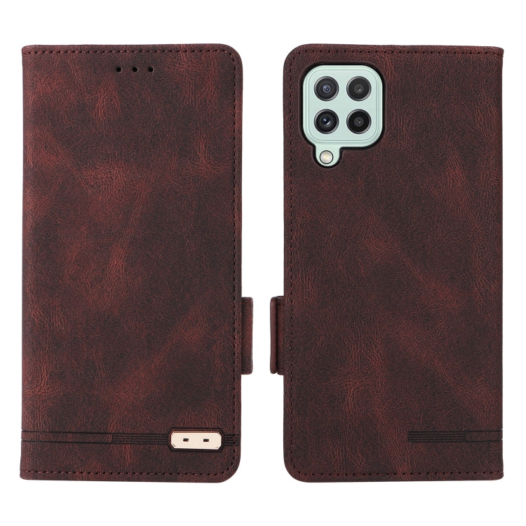 For Samsung Galaxy A22 4G Magnetic Clasp Leather Phone Case