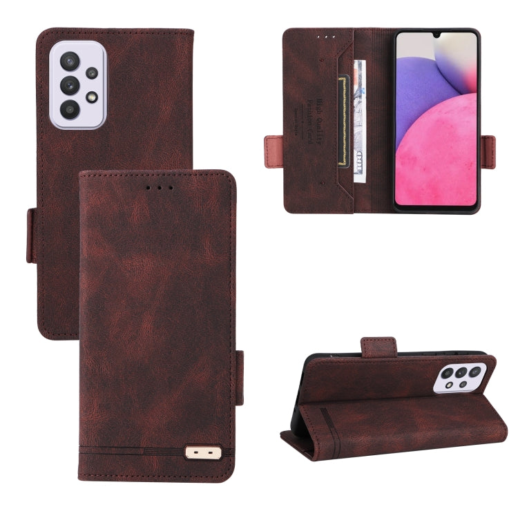 For Samsung Galaxy A33 5G Magnetic Clasp Leather Phone Case