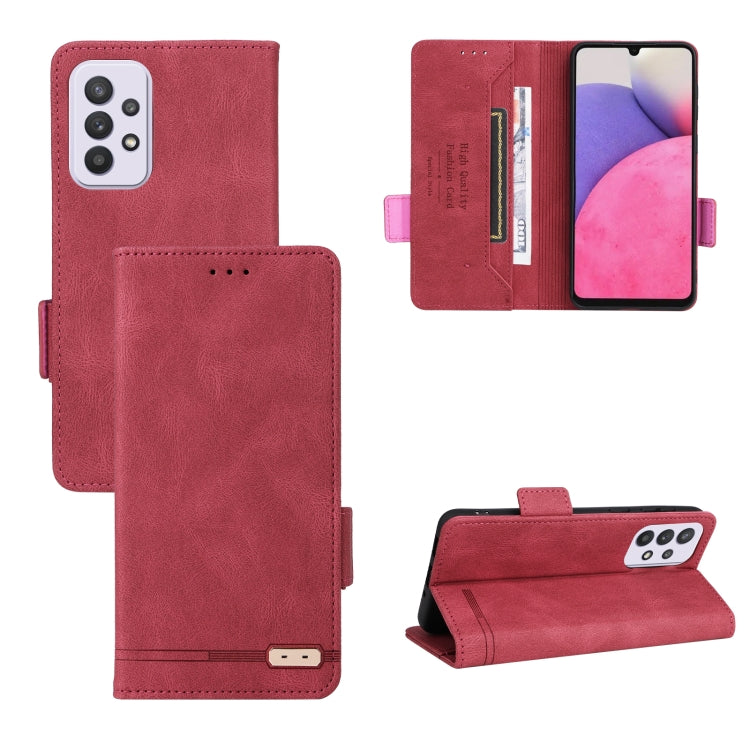 For Samsung Galaxy A33 5G Magnetic Clasp Leather Phone Case