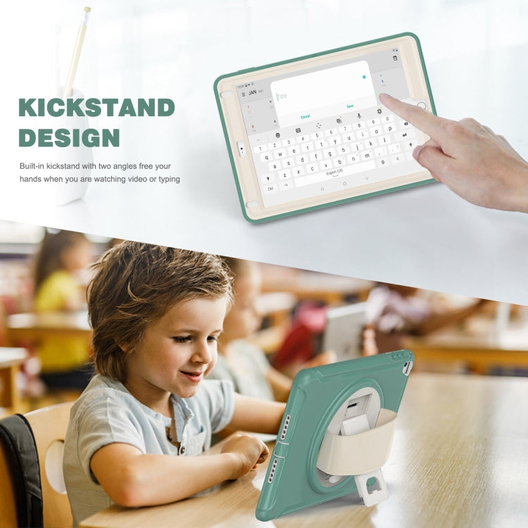 360 Degree Rotation PC + TPU Tablet Case For iPad 9.7 2018 / 2017