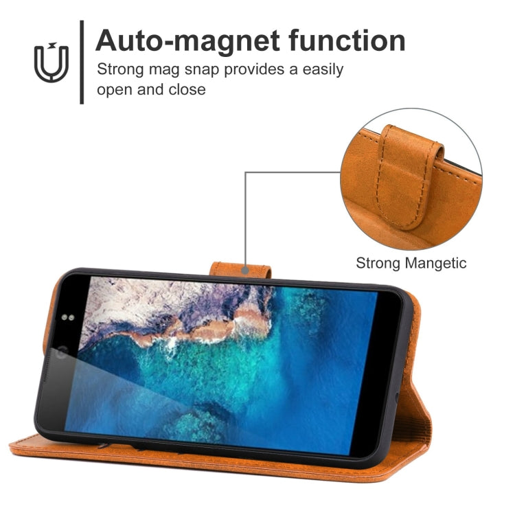 For Tecno Camon CX Leather Phone Case