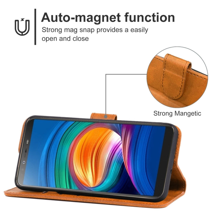 For Tecno Camon X Pro Leather Phone Case