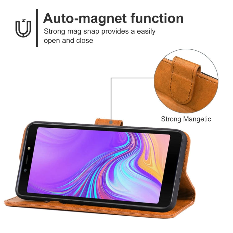 For Tecno Pop 2 Plus Leather Phone Case