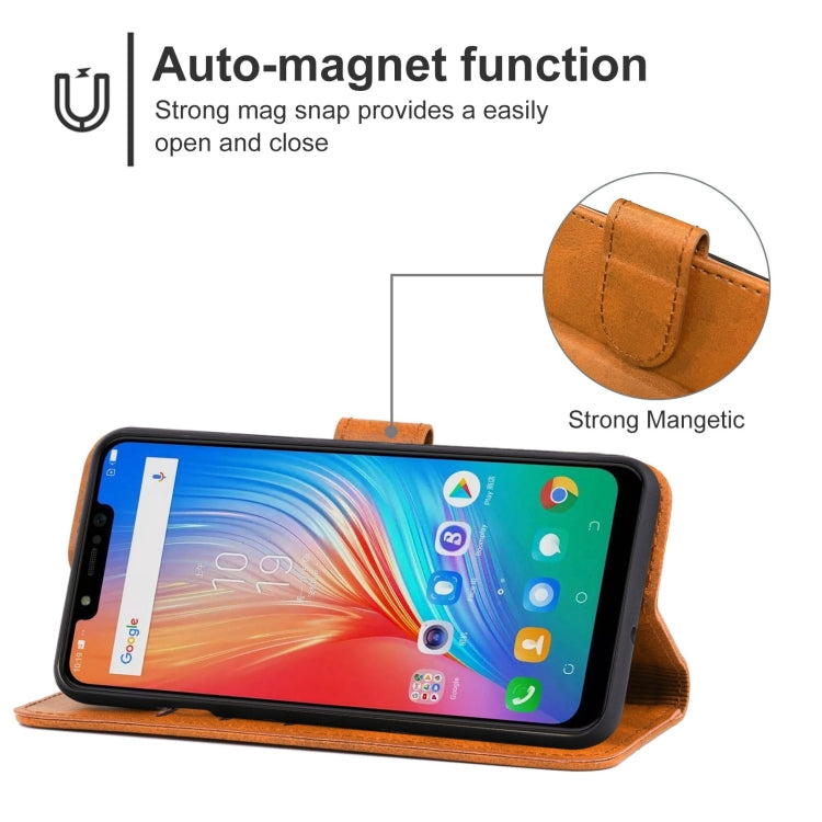 For Tecno Spark 3 Pro Leather Phone Case