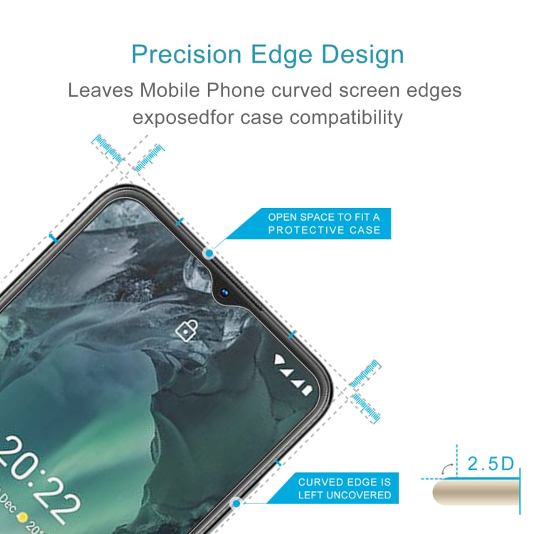 10 PCS 0.26mm 9H 2.5D Tempered Glass Film For Nokia G21 / G11