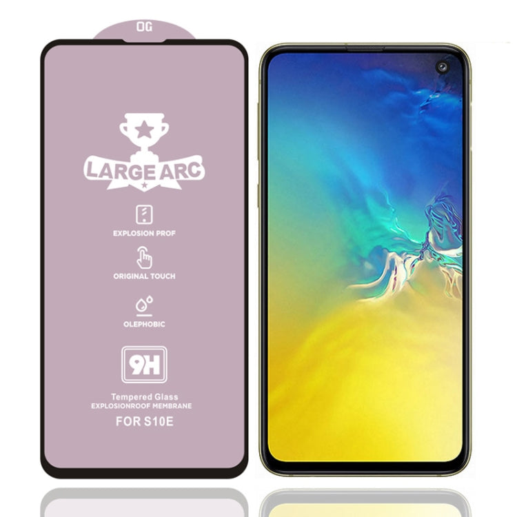 25 PCS 9H HD Large Arc High Alumina Full Screen Tempered Glass Film for Galaxy S10e
