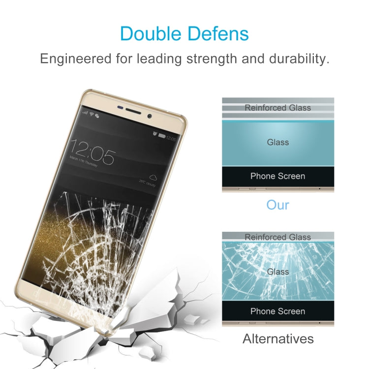 50 PCS 0.26mm 9H 2.5D Tempered Glass Film For Blackview R7
