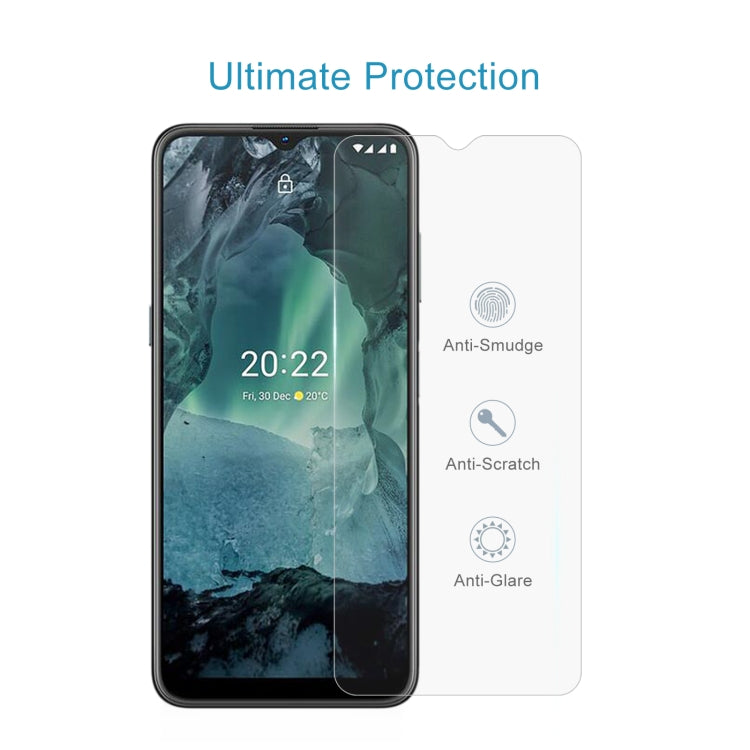 50 PCS 0.26mm 9H 2.5D Tempered Glass Film For Nokia G21 / G11