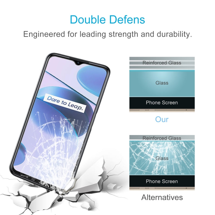 0.26mm 9H 2.5D Tempered Glass Film For OPPO Realme C35 / Narzo 50A Prime