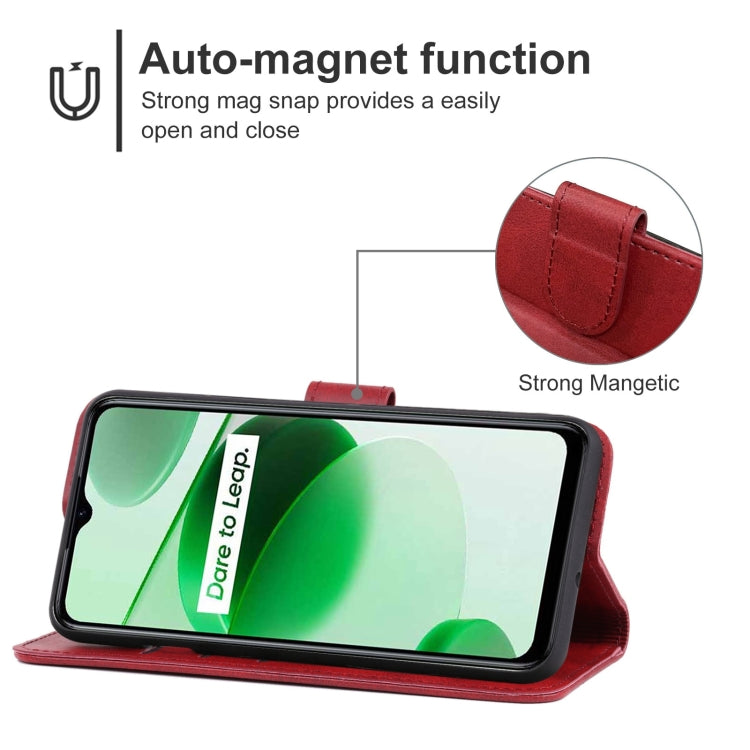 Leather Phone Case For OPPO Realme C35