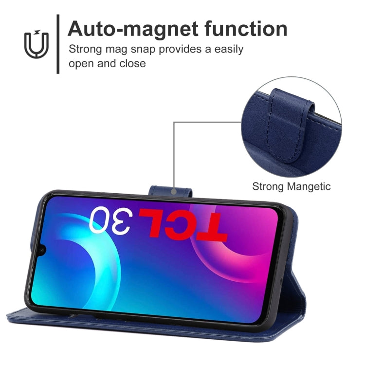Leather Phone Case For TCL 30