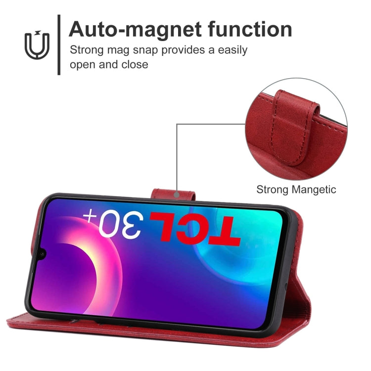Leather Phone Case For TCL 30