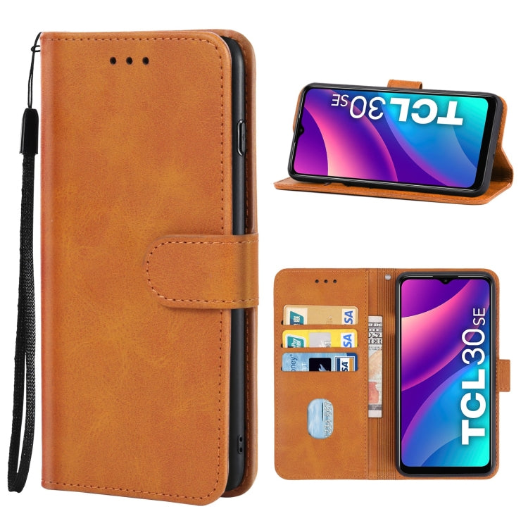 Leather Phone Case For TCL 30 SE