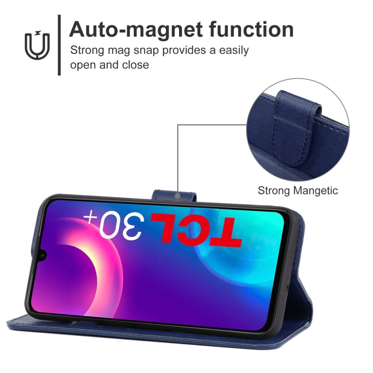 Leather Phone Case For TCL 30+