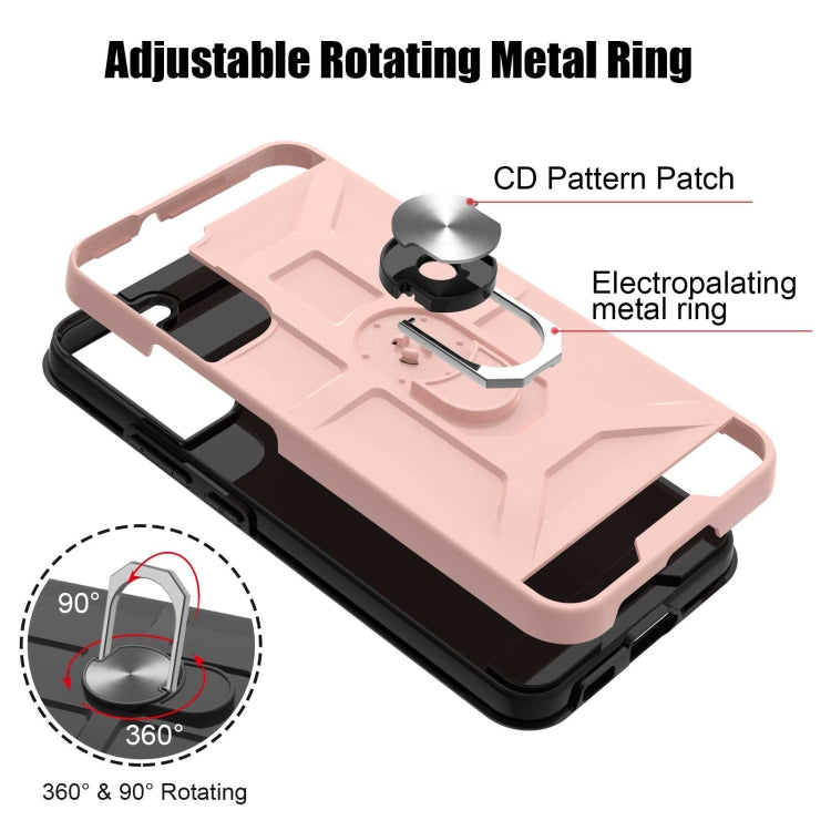 For Samsung Galaxy S22 5G War-god Armor Ring Holder TPU + PC Phone Case