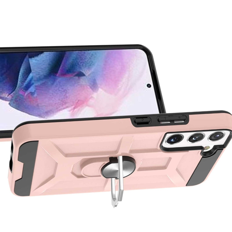 For Samsung Galaxy S22 5G War-god Armor Ring Holder TPU + PC Phone Case
