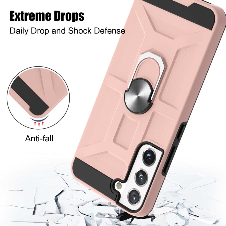 For Samsung Galaxy S22 5G War-god Armor Ring Holder TPU + PC Phone Case