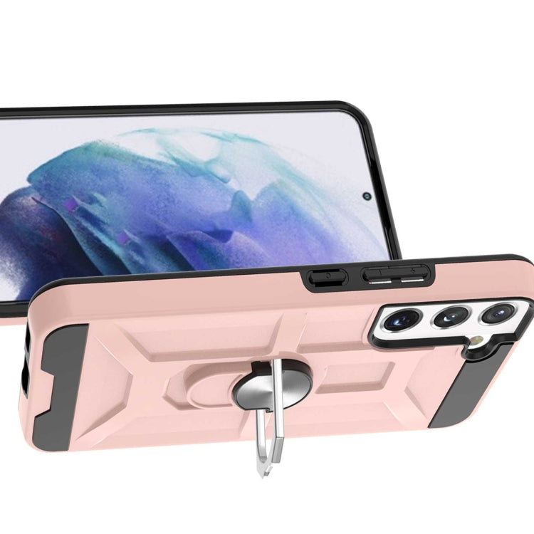 For Samsung Galaxy S22+ 5G War-god Armor Ring Holder TPU + PC Phone Case