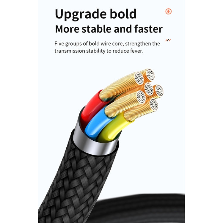 ADC-008 100W USB-C / Type-C to USB-C / Type-C Fast Charge Data Cable, Cable Length:2m(Black Grey)