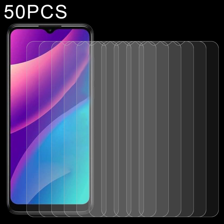 50 PCS 0.26mm 9H 2.5D Tempered Glass Film For TCL 30 SE