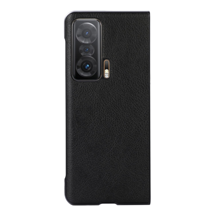 For Honor Magic V Two-color Litchi Texture Phone Case