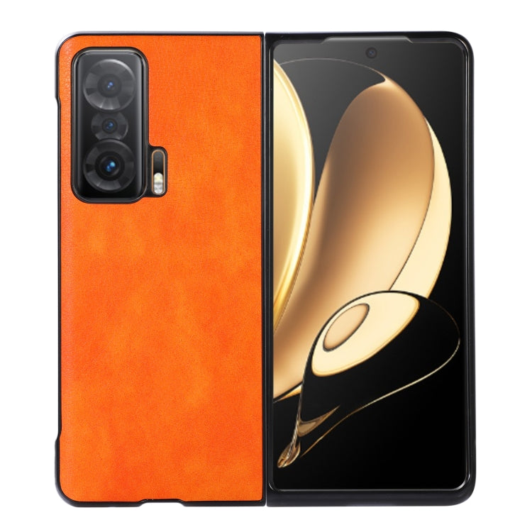 For Honor Magic V Two-color Litchi Texture Phone Case
