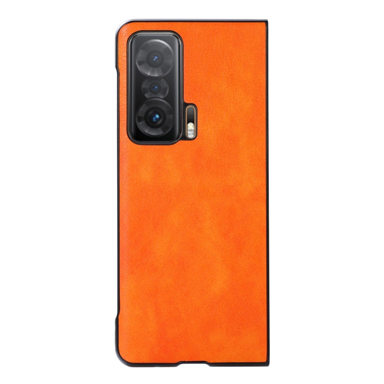 For Honor Magic V Two-color Litchi Texture Phone Case