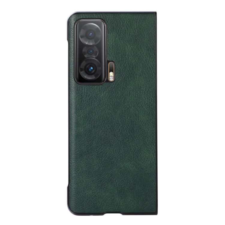 For Honor Magic V Two-color Litchi Texture Phone Case