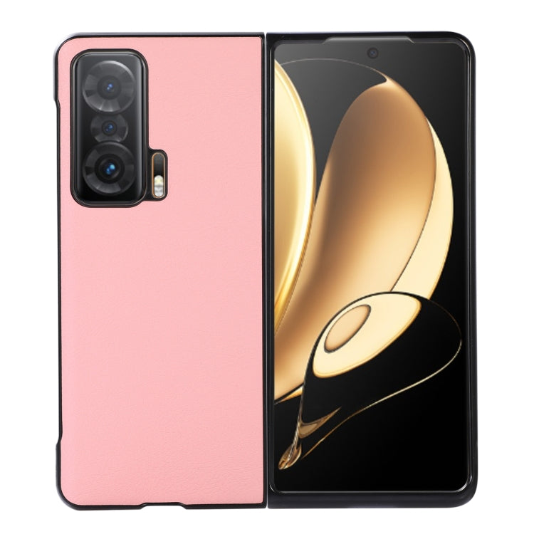 For Honor Magic V Two-color Litchi Texture Phone Case