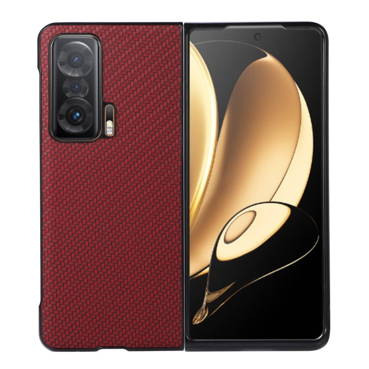 For Honor Magic V Carbon Fiber Texture Shockproof Protective Phone Case
