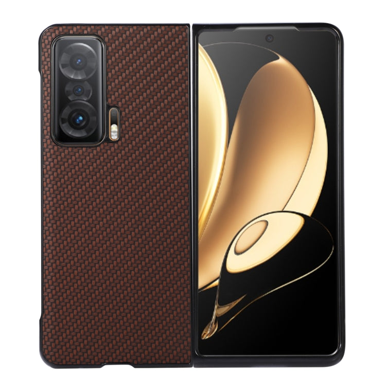 For Honor Magic V Carbon Fiber Texture Shockproof Protective Phone Case