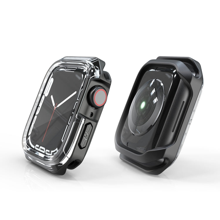 Transparent Two-color Armor Case For Apple Watch Series 8 / 7 45mm