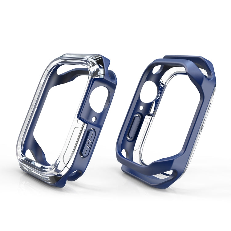 Transparent Two-color Armor Case For Apple Watch Series 8 / 7 45mm