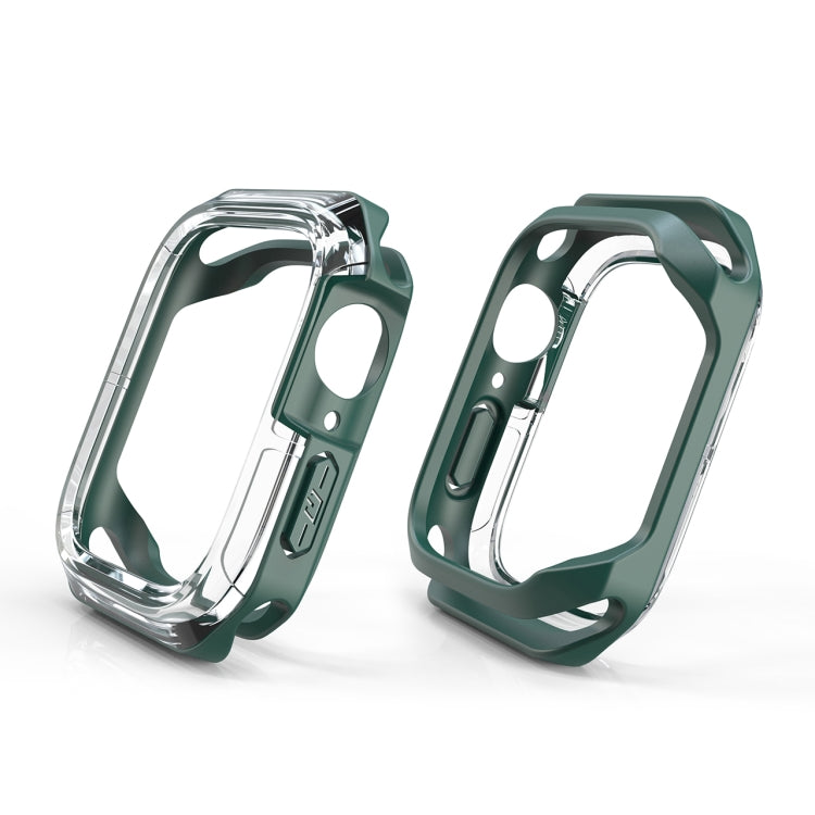 Transparent Two-color Armor Case For Apple Watch Series 8 / 7 45mm