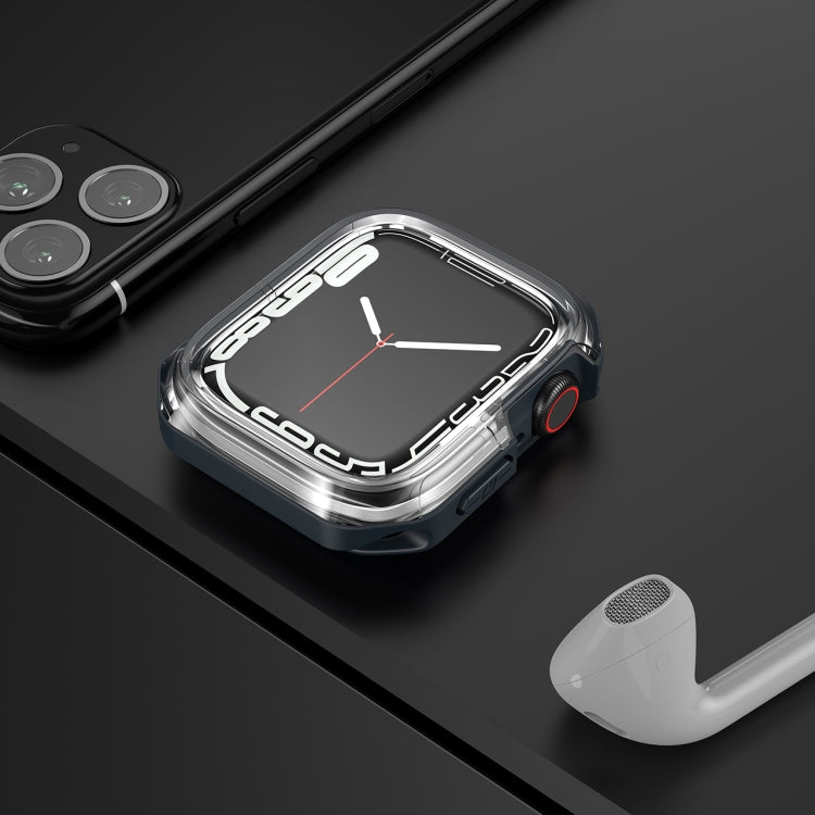 Transparent Two-color Armor Case For Apple Watch Series 8 / 7 45mm