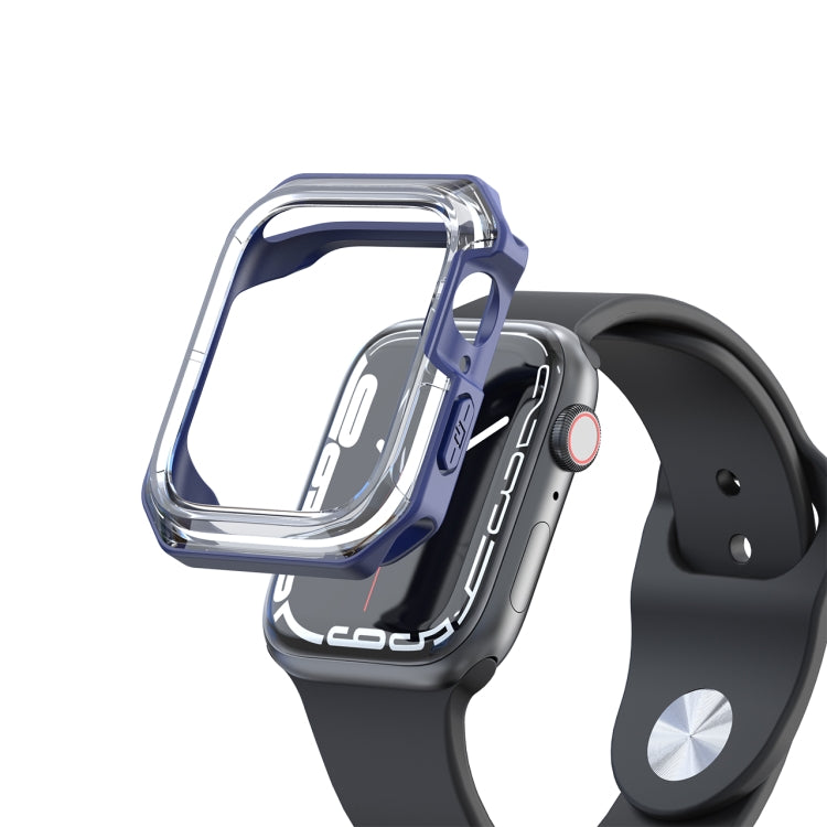 Transparent Two-color Armor Case For Apple Watch Series 8 / 7 41mm