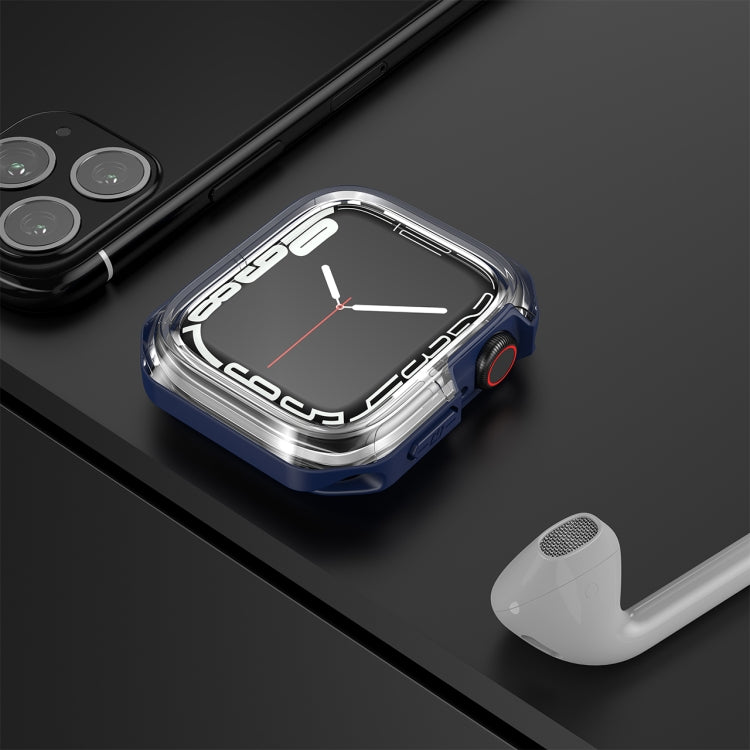 Transparent Two-color Armor Case For Apple Watch Series 8 / 7 41mm