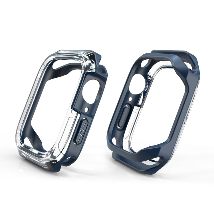 Transparent Two-color Armor Case For Apple Watch Series 8 / 7 41mm