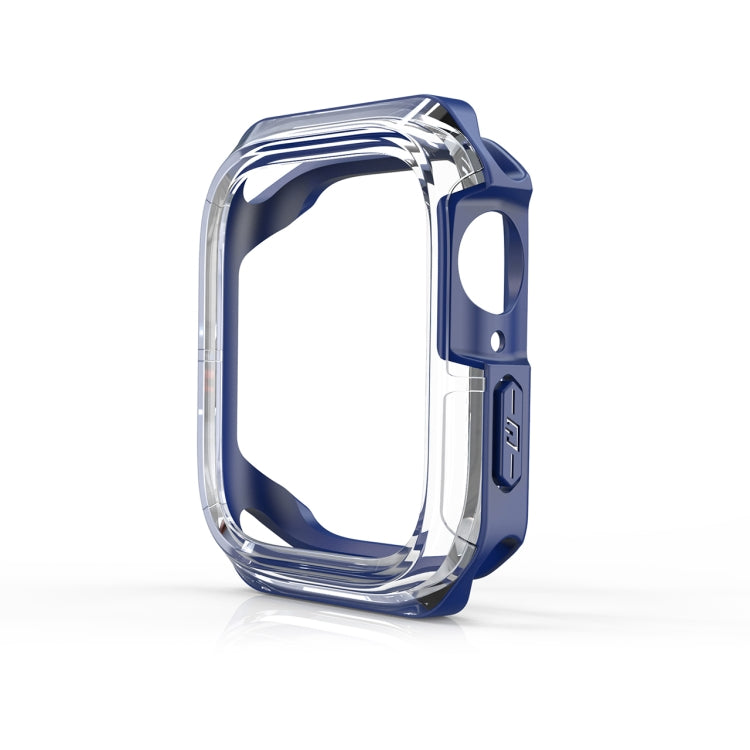 Transparent Two-color Armor Case For Apple Watch Series 6 & SE & 5 & 4 44mm