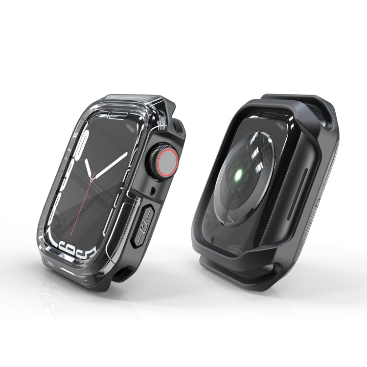 Transparent Two-color Armor Case For Apple Watch Series 6 & SE & 5 & 4 44mm