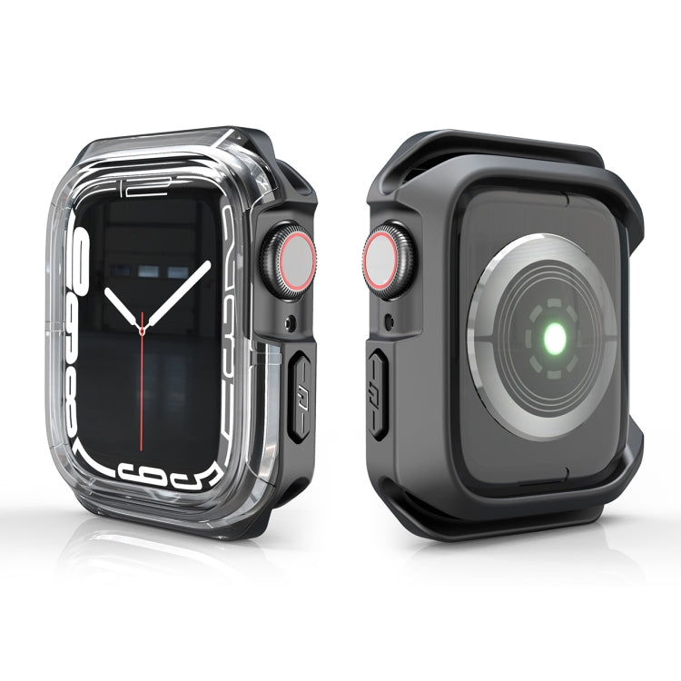 Transparent Two-color Armor Case For Apple Watch Series 6 & SE & 5 & 4 40mm